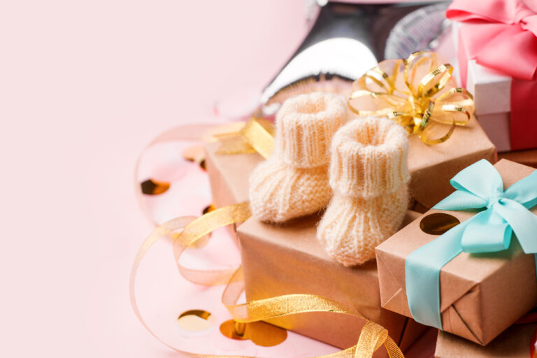 Set Regalo 36 Pezzi Per Ospiti Baby Shower – Penne A Scatto Con Portachiavi E Biglietto Auguri